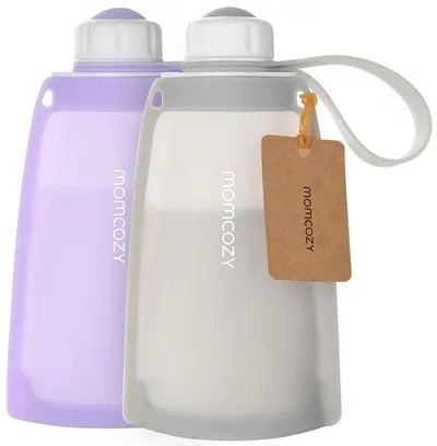 Pungi pentru stocarea laptelui matern Momcozy - MS010, 2 х 250 ml