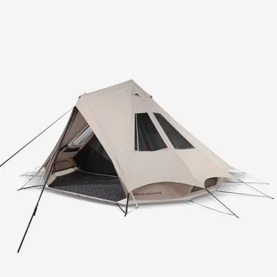 Cort de camping 5 locuri 2 camere, Tepee 5.2 Polibumbac