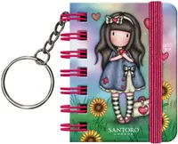 Santoro Gorjuss - Be Kind To Yourself breloc cu carnețel de notițe