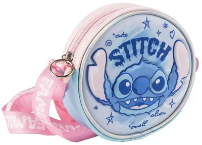 Geantă rotundă 3D Cerda Stitch - Albastru