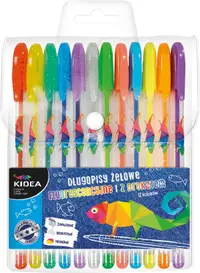 Pixuri cu gel brocart Kidea - 12 culori