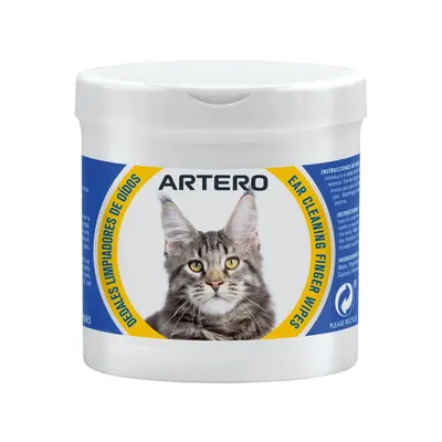 Servetele degetar ARTERO pentru curatarea urechilor la pisici
