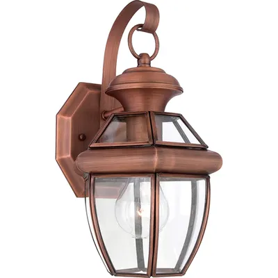 Aplica Newbury 1 Light Small Wall Lantern – Aged Copper