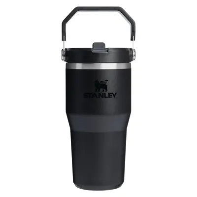 Termos negru din oțel inoxidabil 600 ml IceFlow™ Flip Straw 2.0 Tumbler Black – Stanley