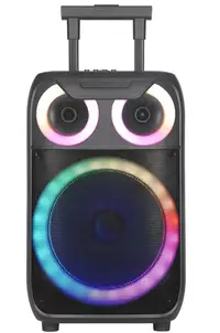 Boxa portabila troliu Andowl Q YX8000 iluminare RGB telecomanda microfon
