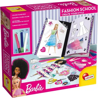 Set creativ Lisciani Giochi - Barbie, școală de modă