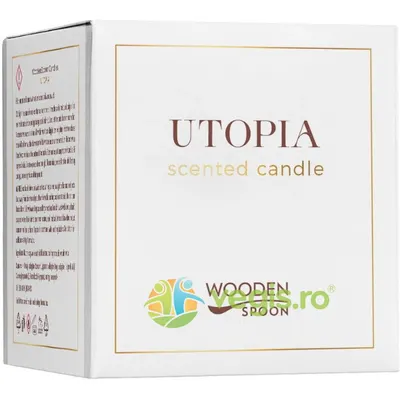 Lumanare Naturala cu Patchouli Utopia 200g