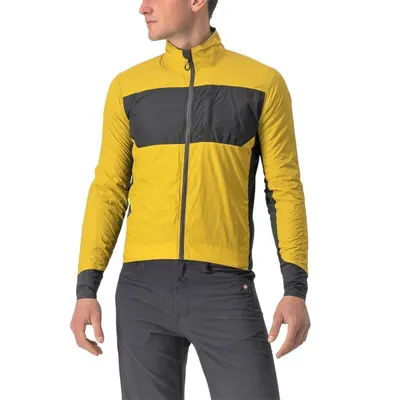 Jacheta ciclism vreme rece si vant, maneca lunga Unlimited Puffy Jacket - galbe…