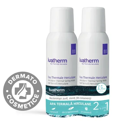 Pachet Apa termala Herculane, 2 x 100ml, Ivatherm