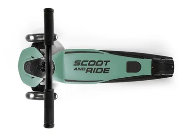 Trotineta copii pliabila, reglabila, roti luminoase, Highwaykick 5 Led Forest, 5 ani +, pana la 80 kg, Scoot Ride
