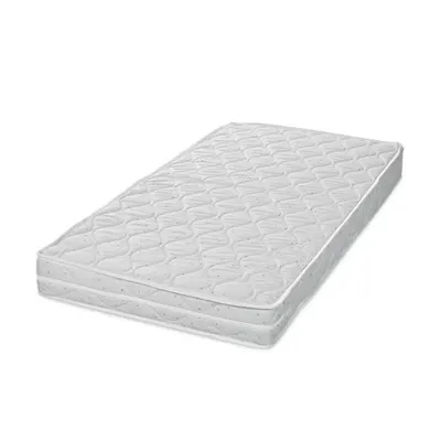 Saltea patut Lorelli Relax Grey Sky 120x60x10 cm din spuma elastica cu husa detasabila din bumbac