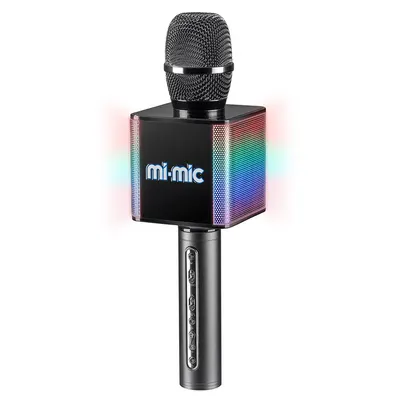 Microfon cu led si difuzor Mi-Mic grey