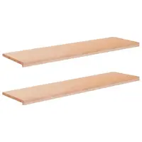 vidaXL Pervazuri 2 buc. natural 160 x 40 x 2 cm Lemn de fag masiv