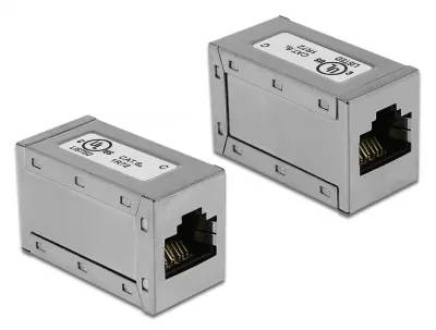 Cupla RJ45 cat 6A, ecranata, Delock 86165