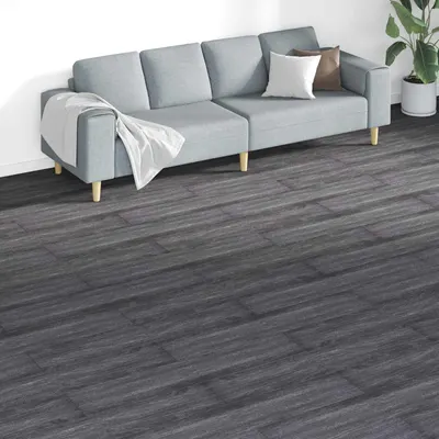 vidaXL Plăci de Pardoseală Negru și Alb 5,26 m² 18 buc. PVC