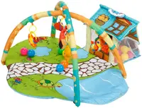 Centru de joacă activ Azaria - Happy Space Play Gym House, cu 30 de mingi