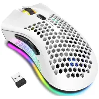 Mouse gaming wireless Timebox, ultrausor 95g, FastCharge, USB, 4 GHz, Alb - Default Title