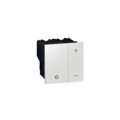 Push-button Variator Arteor - pentru ballast 0-10 V - 2 patrat module - alb