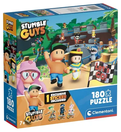 Puzzle pentru copii Clementoni din 180 de piese – Stumble Guys (varianta 2)