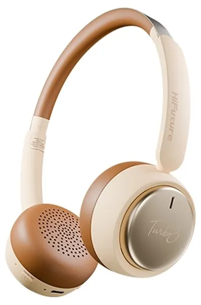 Căști wireless HiFuture - TURBO3, ANC, Latte