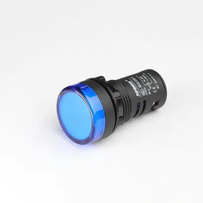 Lampa de semnalizare LED albastru n 230V AC - albastru - cu led