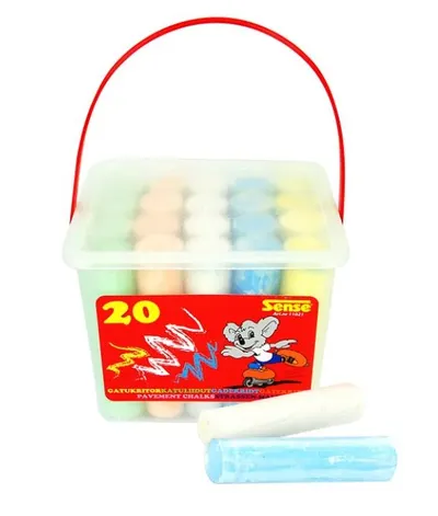 Cretă colorată Sense - 20 bucăți