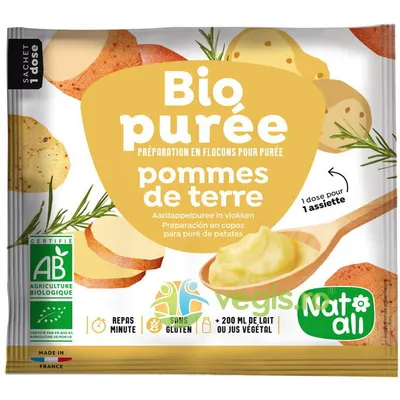 Piure Instant de Cartofi fara Gluten Ecologic/Bio 30g