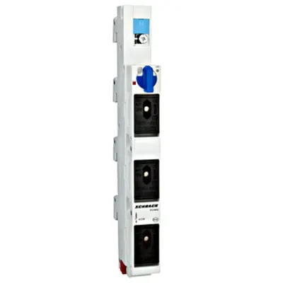 Separator vertical pt. portfuzibile D02, TYTAN R, 3 poli+N