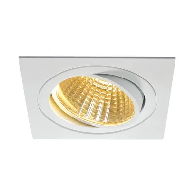 Spot incastrat, NEW TRIA 150 Ceiling lights, white single-headed LED, 2700K, square, white, 30°, 29W, incl. driver, clip springs