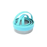 Forme Rotunde pentru Aluat, 5 / 6 / 7 cm, 3 Bucati, Plastic si Inox
