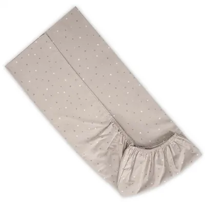 Cearșaf cu elastic Lorelli - Cer, 60 x 120 + 15 cm, bej