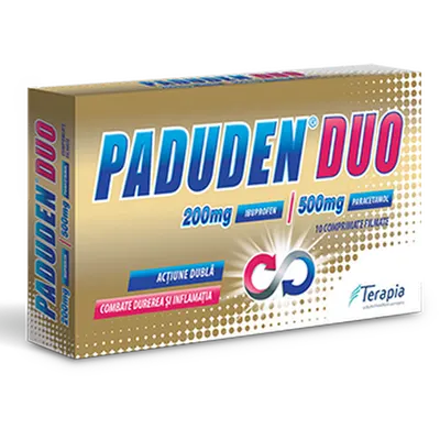 Paduden Duo 200 mg/500 mg, Terapia | 10 comprimate filmate