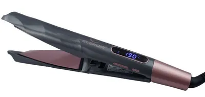 Placă de păr Elekom - EK-521, 230°С, acoperire ceramică, neagră