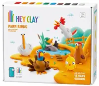 Trusă de modelat argilă Hey Clay - Păsări de la fermă