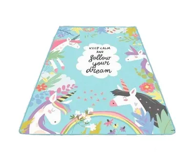 Covor antiderapant pentru copii Cute Unicorn 100x150 cm