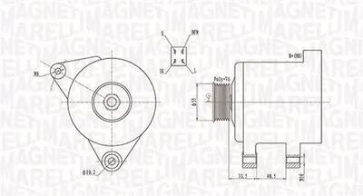 Alternator (14v, 80a) Toyota Avensis, Corolla, Corolla Verso, Wish 1.4 1.6 1.8 Intre 1999-2018