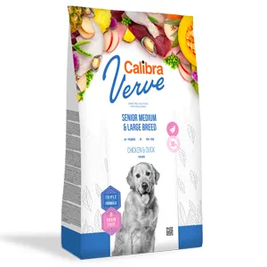 Calibra Dog Verve GF Senior M and L Chicken and Duck 12 kg