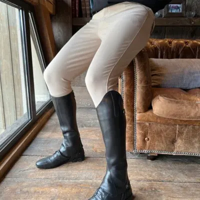 Pantaloni echitație T de T Ultime cu grip mediu