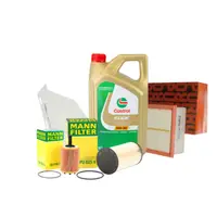 Pachet schimb ulei SILVER Castrol 5L+ filtre Purro Mann pentru grupul VAG - VW AUDI SKODA SEAT 1.9TDI, 2.0TDI
