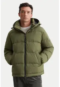 Geaca barbati - 304173462 - Poliester - Verde - Verde