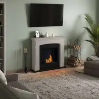 Helmi Light Beige Semineu cu bioetanol FreeFlame