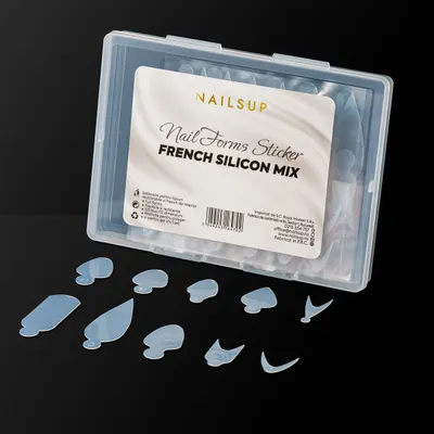 Set NAILSUP Șabloane pentru Tipsuri Reutilizabile Mix Design