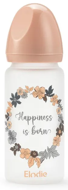 Biberon din sticlă Elodie - Blue Garden, 270 ml