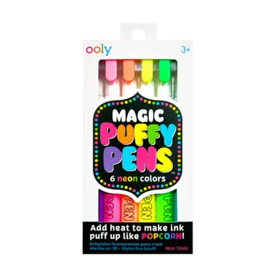 Carioci magice cu efect 3D, Puffy Pens