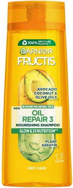 Garnier Fructis Șampon pentru păr uscat Oil Repair 3, 250 ml
