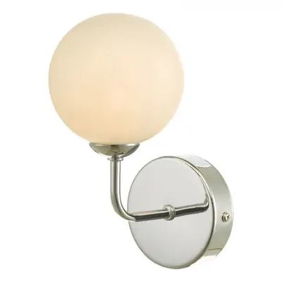Aplica Feya Wall Light Polished Chrome Opal Glass