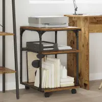 vidaXL Suport pentru imprimantă Lemn Vechi 43 x 48 x 64 cm