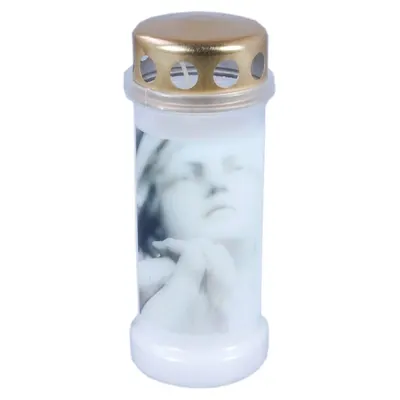 Candela Bolsius Nr. 6 cu Capac Ruga - Alb