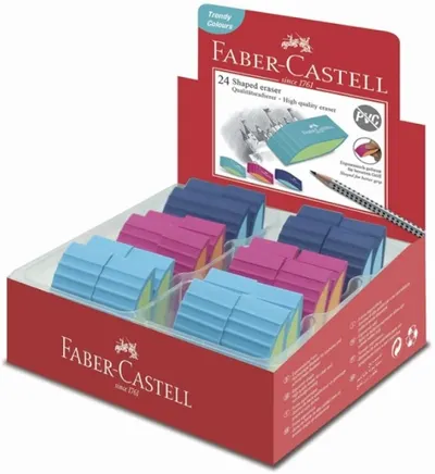 Cauciuc Faber-Castell - Trend Bicolor, asortiment