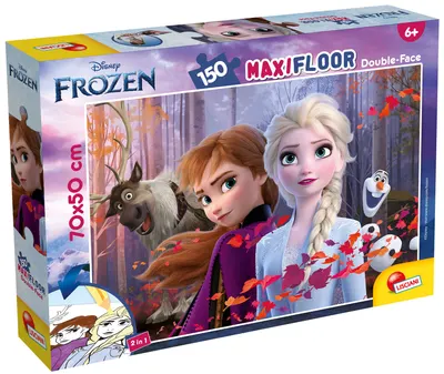 Puzzle cu două fețe Lisciani pentru colorat 150 piese- Frozen